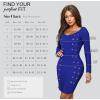 imageHybrid ampamp Company Womens Elegance V Neck Stretch Chic Bandage DressDrbd197royal