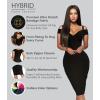 imageHybrid ampamp Company Womens Elegance V Neck Stretch Chic Bandage DressDrbdy420black