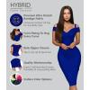 imageHybrid ampamp Company Womens Elegance V Neck Stretch Chic Bandage DressDrbdy420royal