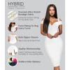 imageHybrid ampamp Company Womens Elegance V Neck Stretch Chic Bandage DressDrbdy420white