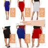 imageHybrid ampamp Company Womens Pencil Skirt Premium Nylon Ponte Stretch Office Made in The USA Below KneeCharcoal