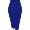 imageHybrid ampamp Company Womens Pencil Skirt Premium Nylon Ponte Stretch Office Made in The USA Below KneeKsk45006royal