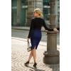 imageHybrid ampamp Company Womens Pencil Skirt Premium Nylon Ponte Stretch Office Made in The USA Below KneeNavy