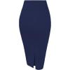 imageHybrid ampamp Company Womens Pencil Skirt Premium Nylon Ponte Stretch Office Made in The USA Below KneeNavy