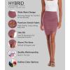 imageHybrid ampamp Company Womens Pencil Skirt Premium Ponte Basic Solid Stretch Above Knee Side SlitKsk450121073tdark Rose