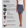 imageHybrid ampamp Company Womens Pencil Skirt Premium Ponte Basic Solid Stretch Above Knee Side SlitKsk450121073theather Navy