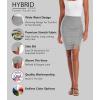 imageHybrid ampamp Company Womens Pencil Skirt Premium Ponte Basic Solid Stretch Above Knee Side SlitKsk450121073theathergre