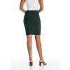 imageHybrid ampamp Company Womens Pencil Skirt Premium Ponte Basic Solid Stretch Above Knee Side SlitKsk450121073thunter