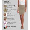 imageHybrid ampamp Company Womens Pencil Skirt Premium Ponte Basic Solid Stretch Above Knee Side SlitKsk450121073tkhaki