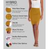 imageHybrid ampamp Company Womens Pencil Skirt Premium Ponte Basic Solid Stretch Above Knee Side SlitKsk450121073tmustrd