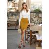 imageHybrid ampamp Company Womens Pencil Skirt Premium Ponte Basic Solid Stretch Above Knee Side SlitKsk450121073tmustrd