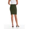 imageHybrid ampamp Company Womens Pencil Skirt Premium Ponte Basic Solid Stretch Above Knee Side SlitKsk450121073tolive