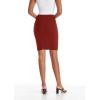 imageHybrid ampamp Company Womens Pencil Skirt Premium Ponte Basic Solid Stretch Above Knee Side SlitKsk450121073trust