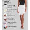 imageHybrid ampamp Company Womens Pencil Skirt Premium Ponte Basic Solid Stretch Above Knee Side SlitKsk450121073twhite