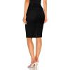 imageHybrid ampamp Company Womens Super Comfy Ultra Stretch Skirt Knee Length with PocketsSk44876black