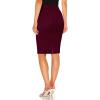 imageHybrid ampamp Company Womens Super Comfy Ultra Stretch Skirt Knee Length with PocketsSk44876burgundy