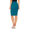 imageHybrid ampamp Company Womens Super Comfy Ultra Stretch Skirt Knee Length with PocketsSk44876teal