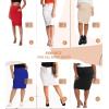 imageHybrid ampamp Company Womens Super Comfy Ultra Stretch Skirt Knee Length with PocketsSk44876white
