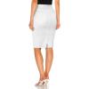 imageHybrid ampamp Company Womens Super Comfy Ultra Stretch Skirt Knee Length with PocketsSk44876white