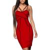 imageHybrid ampamp Company Womens Elegance V Neck Stretch Chic Bandage DressDrbd1029106red