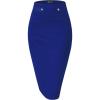 imageHybrid ampamp Company Womens Pencil Skirt Premium Nylon Ponte Stretch Office Made in The USA Below KneeKsk45006royal