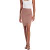 imageHybrid ampamp Company Womens Pencil Skirt Premium Ponte Basic Solid Stretch Above Knee Side SlitKsk450121073tmauve