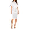 imageHybrid ampamp Company Womens Super Comfy Ultra Stretch Skirt Knee Length with PocketsSk44876white