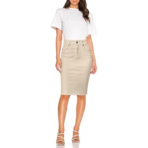 imageHybrid ampamp Company Womens Super Comfy Ultra Stretch Skirt Knee Length with PocketsSk44876stone