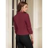 imageHybrid ampamp Company Women Super Comfy Ponte Office Blazer1073tdrkred