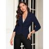 imageHybrid ampamp Company Women Super Comfy Ponte Office BlazerPremium Pontynavy