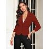 imageHybrid ampamp Company Women Super Comfy Ponte Office BlazerPremium Pontyrust