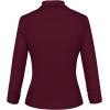 imageHybrid ampamp Company Women Super Comfy Ponte Office BlazerPremium Pontywine