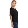 imageHybrid ampamp Company Womens Super Comfy Boat Neck Dolman Top ShirtBlack