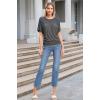 imageHybrid ampamp Company Womens Super Comfy Boat Neck Dolman Top ShirtCharcoal