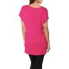 imageHybrid ampamp Company Womens Super Comfy Boat Neck Dolman Top ShirtFuchsia2
