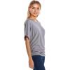 imageHybrid ampamp Company Womens Super Comfy Boat Neck Dolman Top ShirtHeather Gr