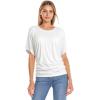imageHybrid ampamp Company Womens Super Comfy Boat Neck Dolman Top ShirtIvory