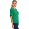 imageHybrid ampamp Company Womens Super Comfy Boat Neck Dolman Top ShirtKelly Gree