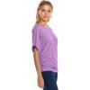 imageHybrid ampamp Company Womens Super Comfy Boat Neck Dolman Top ShirtLilac