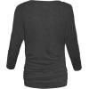 imageHybrid ampamp Company Womens Super Comfy Boat Neck Dolman Top ShirtLong Sleevechr