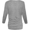 imageHybrid ampamp Company Womens Super Comfy Boat Neck Dolman Top ShirtLong Sleevehgrey