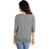 imageHybrid ampamp Company Womens Super Comfy Boat Neck Dolman Top ShirtLong Sleevehgrey
