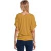 imageHybrid ampamp Company Womens Super Comfy Boat Neck Dolman Top ShirtMustard