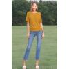 imageHybrid ampamp Company Womens Super Comfy Boat Neck Dolman Top ShirtMustard