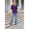 imageHybrid ampamp Company Womens Super Comfy Boat Neck Dolman Top ShirtPurple
