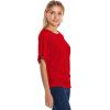 imageHybrid ampamp Company Womens Super Comfy Boat Neck Dolman Top ShirtRed