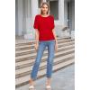 imageHybrid ampamp Company Womens Super Comfy Boat Neck Dolman Top ShirtRed