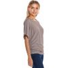 imageHybrid ampamp Company Womens Super Comfy Boat Neck Dolman Top ShirtTaupe