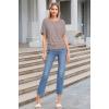 imageHybrid ampamp Company Womens Super Comfy Boat Neck Dolman Top ShirtTaupe