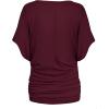 imageHybrid ampamp Company Womens Super Comfy Boat Neck Dolman Top ShirtWine